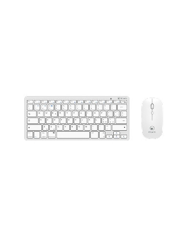 KIT ATLANTIS PREMIUM P013-LK-8955-WW MINI TASTIERA ULTRASLIM WIRELESS DUAL MODE + MOUSE WIRELESS - BIANCA