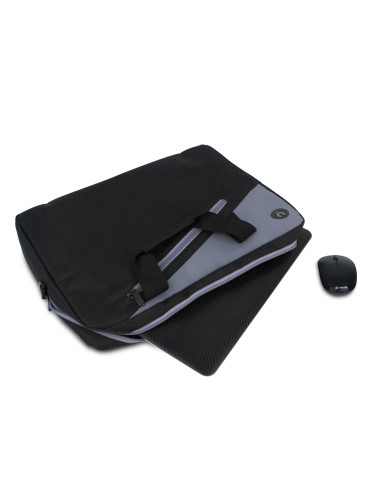 NGS Monray Master Kit Black 39,6 cm (15.6") Valigetta ventiquattrore Nero, Grigio