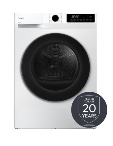 Candy PRODRY 300, Asciugatrice Slim 8 KG, Classe D, Bianco, Inverter, 5 Cicli rapidi, GDS 8N2B-S