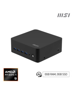 MSI Cubi Z AI 8M AMD Ryzen 9 8945HS Barebone 0.9L sized PC Nero AMD SoC 4 GHz Altoparlanti incorporati