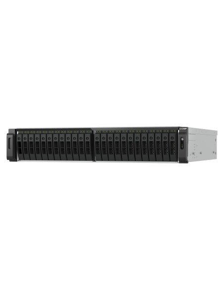 QNAP TS-H3077AFU-R5-32G server NAS e di archiviazione Armadio (2U) AMD Ryzen™ 5 32 GB DDR5 0 TB QuTS hero Nero, Metallico