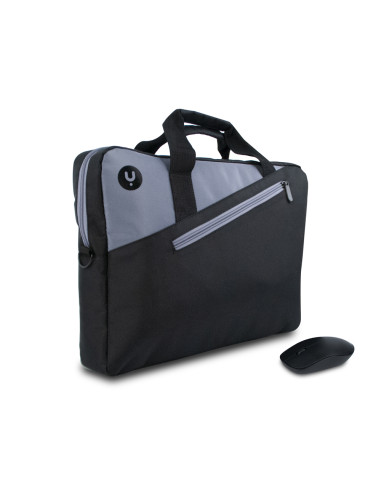 NGS Monray Master Kit Black 39,6 cm (15.6") Valigetta ventiquattrore Nero, Grigio