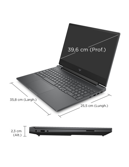 HP Victus Gaming 15-fb3009nl Copilot+ PC AMD Ryzen AI 7 350 Computer portatile 39,6 cm (15.6") Full HD 16 GB DDR5-SDRAM 1 TB SSD