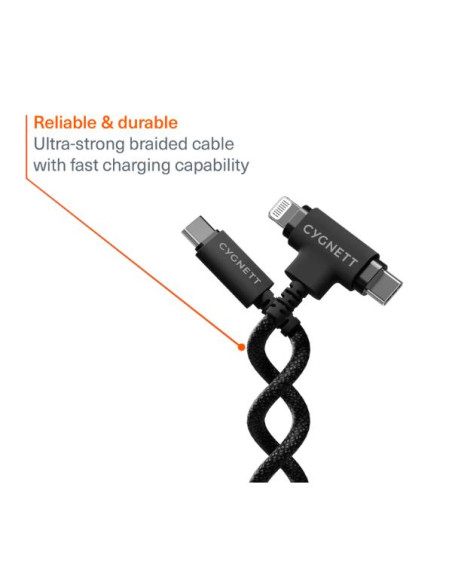 UNITE T-TYPE USB-C 1M BLACK