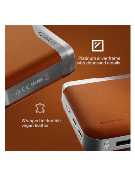 ENCORE 20K POWER BANK -  TAN