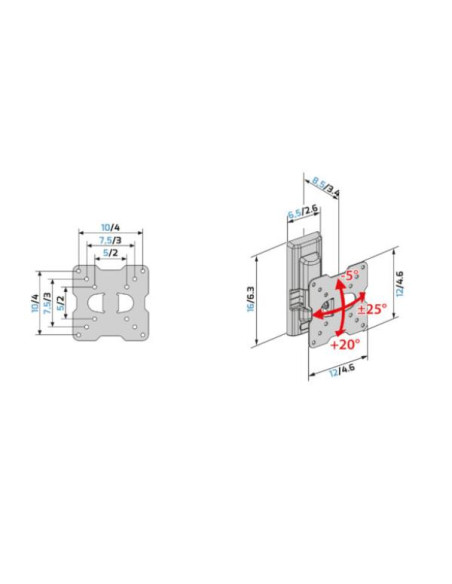 STAFFA MURO FLATSTYLE FTR 100