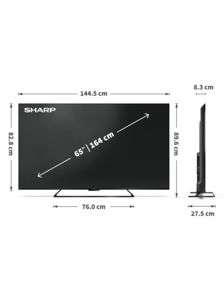 65 HR7 UHD 4K QLED GOOGLE TV 144