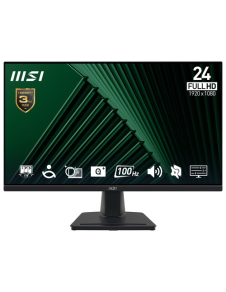 MSI Pro MP245G Monitor PC 60,5 cm (23.8") 1920 x 1080 Pixel Full HD LCD Nero