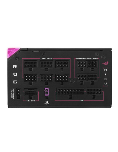 ASUS ROG -THOR-1200P3-MIKU alimentatore per computer 1200 W 20+4 pin ATX ATX Multicolore