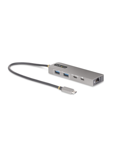 StarTech.com Hub USB-C a 3 porte con Ethernet da 2,5 Gbps e porta Power Delivery Pass-through da 100W, USB 3.2 10Gbps, 2x USB-A/
