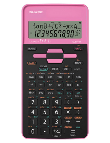 Sharp EL531THBPK - ROSA calcolatrice Tasca Calcolatrice scientifica Nero, Rosa
