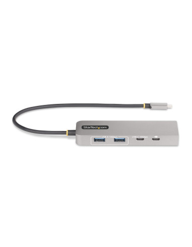 StarTech.com Hub USB-C a 3 porte con Ethernet da 2,5 Gbps e porta Power Delivery Pass-through da 100W, USB 3.2 10Gbps, 2x USB-A/