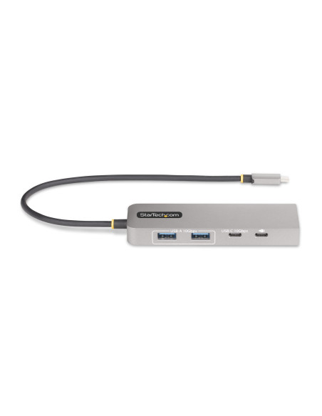StarTech.com Hub USB-C a 3 porte con Ethernet da 2,5 Gbps e porta Power Delivery Pass-through da 100W, USB 3.2 10Gbps, 2x USB-A/