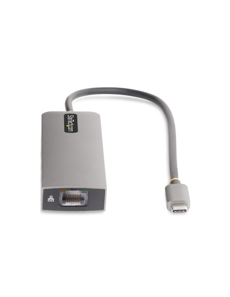 StarTech.com Hub USB-C a 3 porte con Ethernet da 2,5 Gbps e porta Power Delivery Pass-through da 100W, USB 3.2 10Gbps, 2x USB-A/