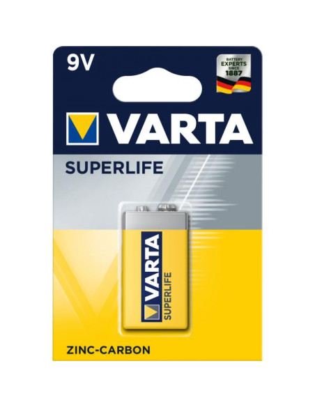 Varta Superlife 9V Batteria monouso Zinco-Carbonio
