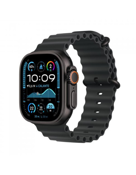Apple Watch Ultra 2 GPS + Cellular 49mm Cassa Titanio Nero con Nero Ocean Band