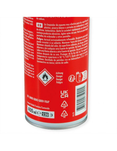 ROLINE 19044130 Metallo/Plastico Spruzzo per la pulizia dell'apparecchiatura 400 ml