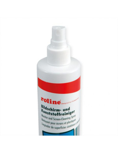 ROLINE 19044125 Metallo/Plastico, Schermi/Plastiche Spruzzo per la pulizia dell'apparecchiatura 250 ml