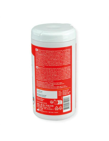 ROLINE 19.04.4185 kit per la pulizia Fax machine, Tastiera, Metallo/Plastico, Stampante, Schermi/Plastiche, Telefono Salviettine