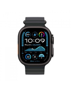 Apple Watch Ultra 2 GPS + Cellular 49mm Cassa Titanio Nero con Nero Ocean Band 2
