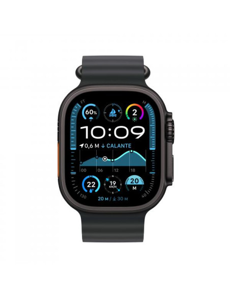 Apple Watch Ultra 2 GPS + Cellular 49mm Cassa Titanio Nero con Nero Ocean Band