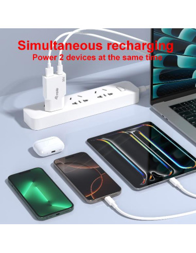 2-PORT 30W GAN SLIM USB PD USB-C X1