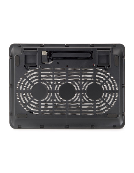 Conceptronic CNBCOOLPAD2F base di raffreddamento per laptop 39,6 cm (15.6") Nero