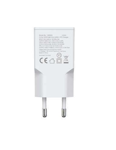 2-PORT 30W GAN SLIM USB-C PD CHARG