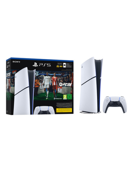 Sony PlayStation 5 Digital + EA Sports FC 26 Bundle 825 GB Wi-Fi Nero, Bianco