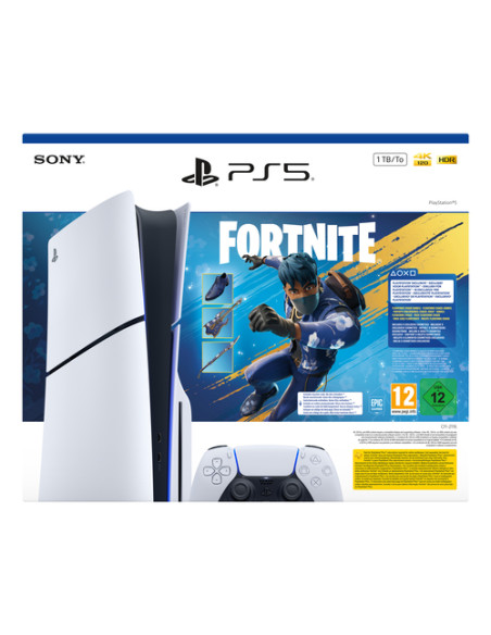 Sony PlayStation 5 - Fortnite Flowering Chaos Bundle 1 TB Wi-Fi Nero, Bianco