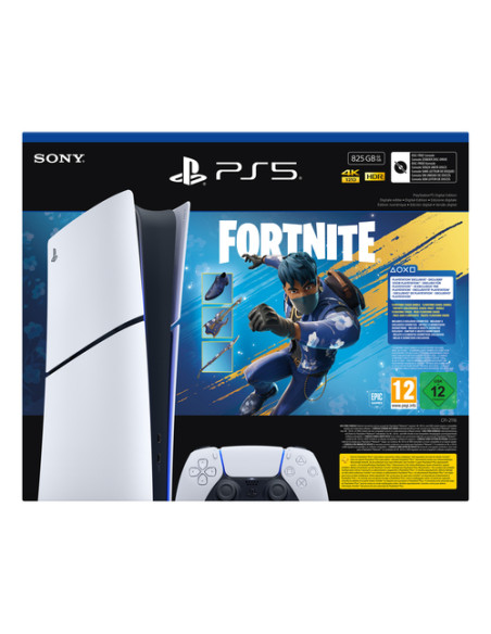 Sony PlayStation 5 Digital Edition - Fortnite Flowering Chaos Bundle 825 GB Wi-Fi Nero, Bianco