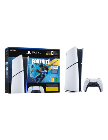 Sony PlayStation 5 Digital Edition - Fortnite Flowering Chaos Bundle 825 GB Wi-Fi Nero, Bianco