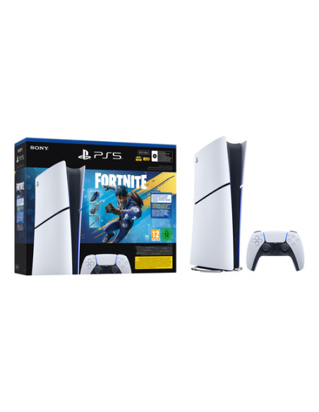 Sony PlayStation 5 Digital Edition - Fortnite Flowering Chaos Bundle 825 GB Wi-Fi Nero, Bianco