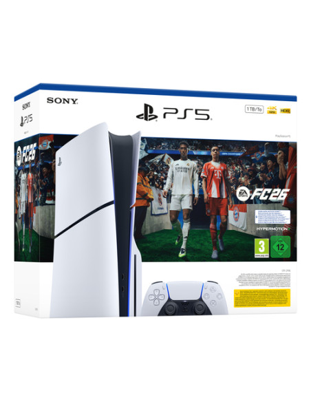 Sony PlayStation 5 + EA Sports FC 26 Bundle 1 TB Wi-Fi Nero, Bianco