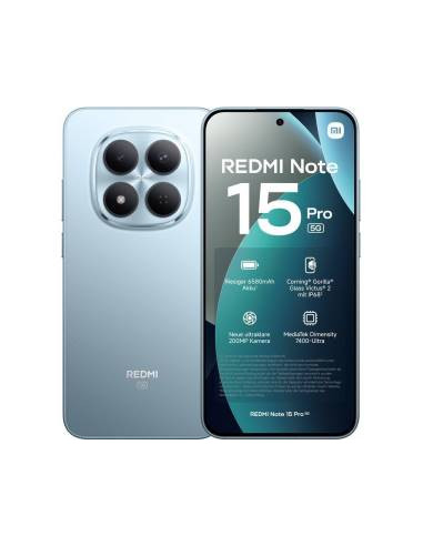 Xiaomi Redmi Note 15 Pro 8+256GB 6.83" 5G Glacier Blue EU