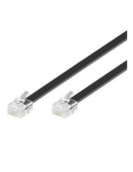 MANHATTAN CAVO TELEFONICO RJ11 MODULARE 2MT PER MODEM/TEL NERO RETAIL