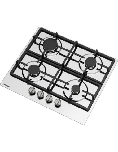 Hisense GM643XHFCI piano cottura Acciaio inox Da incasso 60 cm Gas 4 Fornello(i)