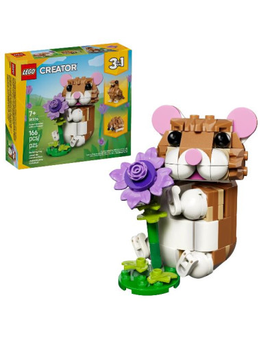 SIMPATICO CRICETO CON FIORE