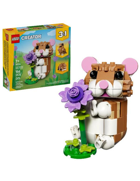 SIMPATICO CRICETO CON FIORE