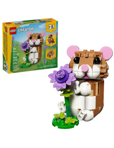 SIMPATICO CRICETO CON FIORE