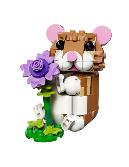 SIMPATICO CRICETO CON FIORE