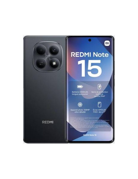 Xiaomi Redmi Note 15 6+128GB 6.77" NFC Black DS EU