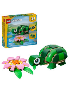 TARTARUGA CON FIORE DI NINFEA