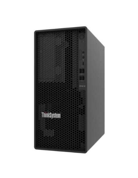 ThinkSystem ST45 V3,  1xAMD EPYC 4124P 4C 3.8GHz 65W,  1x16GB 1Rx8,2x480GB SSD, SW RD,   1x500W - 7DH5100AEA