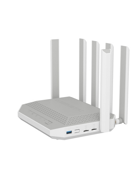 Keenetic Hero 5G (KN-4110) router wireless 2.5 Gigabit Ethernet Dual-band (2.4 GHz/5 GHz) Grigio, Bianco