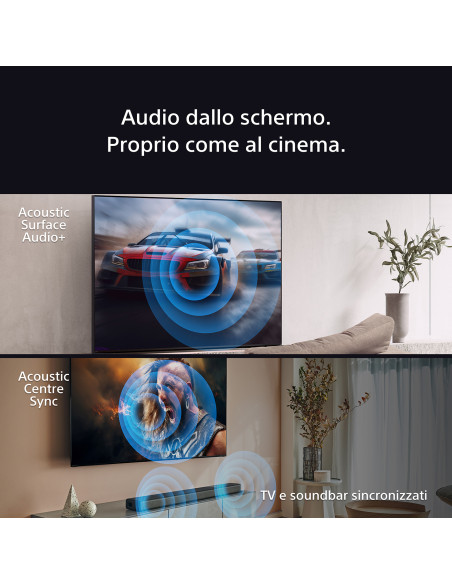Sony BRAVIA 8 OLED 65 Pollici 4K HDR Google Smart TV (2024) | Gaming Menu per PlayStation 5, IMAX Enhanced, Dolby Vision Atmos, 