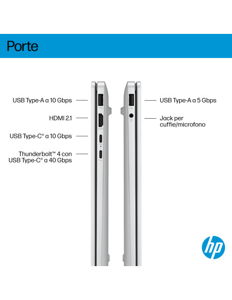 HP OmniBook 7 Laptop AI 14-fr0028nl Intel Core Ultra 7 255H Computer portatile 35,6 cm (14") 2K 32 GB LPDDR5-SDRAM Wi-Fi 7 (802.