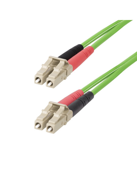 StarTech.com Cavo in Fibra Ottica Multimodale da LC a LC (UPC) OM5 da 3m, Cavo Patch Duplex LOMMF 50/125µm, VCSEL, 40G/100G, In