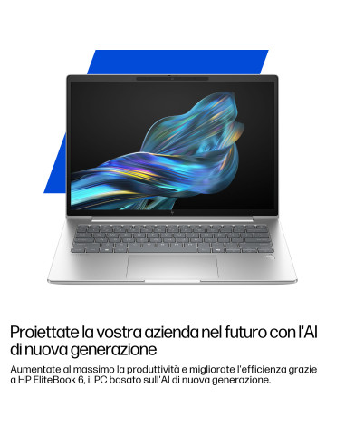 HP EliteBook 6 G1a 14 inch Notebook Next Gen AI PC Copilot+ PC AMD Ryzen AI 5 340 Computer portatile 35,6 cm (14") WUXGA 24 GB D
