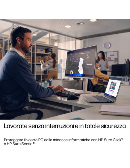 HP EliteBook 6 G1a 14 inch Notebook Next Gen AI PC Copilot+ PC AMD Ryzen AI 5 340 Computer portatile 35,6 cm (14") WUXGA 24 GB D